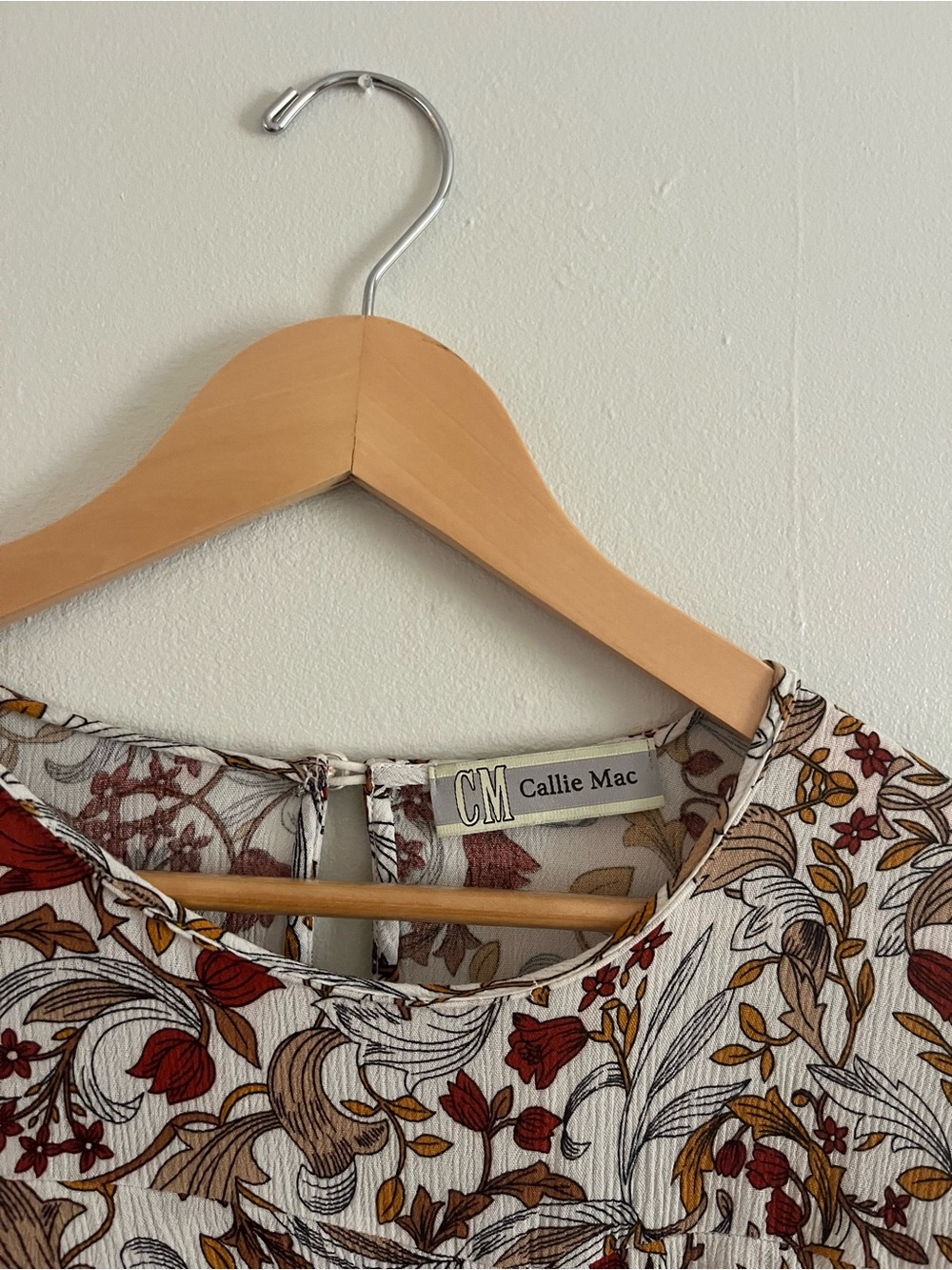Autumn Floral Ruffle Long-Sleeve Top - Picture 3 of 4